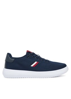 Sneakersy Tommy Hilfiger Modern Lightcup FM0FM05528 Granatowy ze sklepu eobuwie.pl w kategorii Buty sportowe męskie - zdjęcie 184587169
