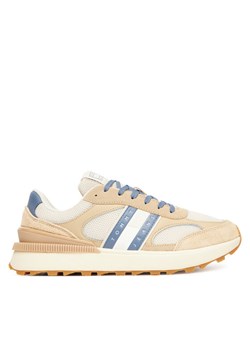 Sneakersy Tommy Jeans Tjm Technical Runner Ess EM0EM01537 Beżowy ze sklepu eobuwie.pl w kategorii Buty sportowe męskie - zdjęcie 184587255