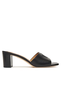 Klapki LAUREN RALPH LAUREN Everley Block-Heel 802974364001 Czarny ze sklepu eobuwie.pl w kategorii Klapki damskie - zdjęcie 184587288