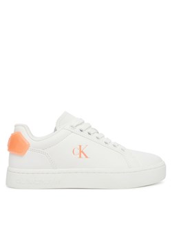 Calvin Klein Jeans Sneakersy Classic Cupsole Ru Patch Lth Wn YW0YW01845 Biały ze sklepu MODIVO w kategorii Buty sportowe damskie - zdjęcie 184588405