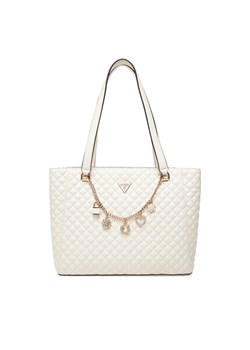 Guess Torebka Everlee HWEG86 79250 Écru ze sklepu MODIVO w kategorii Torby Shopper bag - zdjęcie 184588507