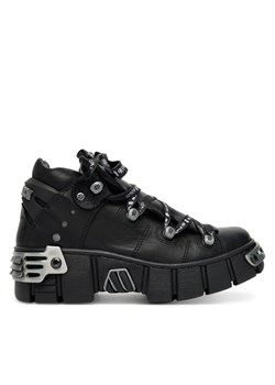 NEW ROCK Sneakersy M-WALL106NSHLACE-C2 Czarny ze sklepu MODIVO w kategorii Buty sportowe damskie - zdjęcie 184588579