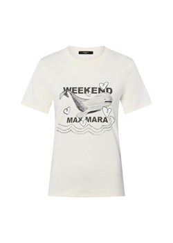 Weekend Max Mara Koszulka damska - Guglia Kobiety Bawełna écru nadruk ze sklepu vangraaf w kategorii Bluzki damskie - zdjęcie 184589847
