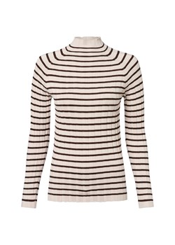 Marie Lund Sweter damski Kobiety wiskoza kitt w paski - id: 777454-0002-09900 - marki Marie Lund - 184589849 Marie Lund Sweter damski Kobiety wiskoza kitt w paski ze sklepu vangraaf w kategorii Swetry damskie - zdjęcie 184589849