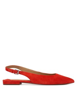 Sandały LAUREN RALPH LAUREN Severn Calfskin 802967746004 Pomarańczowy ze sklepu eobuwie.pl w kategorii Balerinki - zdjęcie 184590598