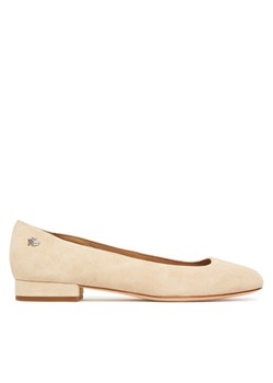 Półbuty LAUREN RALPH LAUREN Emellie  802974358001 Beżowy ze sklepu eobuwie.pl w kategorii Mokasyny damskie - zdjęcie 184590686