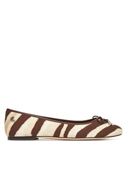 Baleriny LAUREN RALPH LAUREN Jayna 802974360001 Brązowy ze sklepu eobuwie.pl w kategorii Balerinki - zdjęcie 184590687
