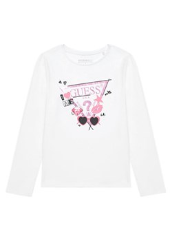 Guess Bluzka J5YI01 K6YW4 Biały Regular Fit ze sklepu MODIVO w kategorii Bluzki dziewczęce - zdjęcie 184591625