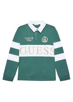 Guess Polo L5YP01 KCNQ4 Zielony Regular Fit ze sklepu MODIVO w kategorii T-shirty chłopięce - zdjęcie 184591666