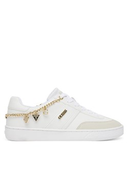 Guess Sneakersy FLTNAO LEA12 Biały ze sklepu MODIVO w kategorii Buty sportowe damskie - zdjęcie 184593826