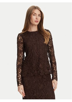 Bruuns Bazaar Bluzka Sago Wini BBW4516 Czarny Slim Fit ze sklepu MODIVO w kategorii Bluzki damskie - zdjęcie 184593917
