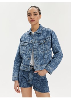 Lee Kurtka jeansowa Rider 112349588 Niebieski Slim Fit ze sklepu MODIVO w kategorii Kurtki damskie - zdjęcie 184595028