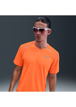 Męska koszulka z krótkim rękawem do biegania Nike Miler - Pomarańczowy ze sklepu Nike poland w kategorii T-shirty męskie - zdjęcie 184595216