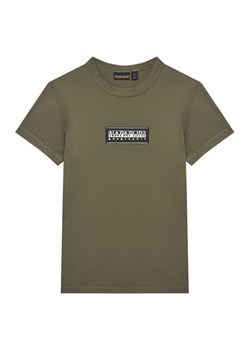 Napapijri T-Shirt S-Chamois NP0A4HYL D Zielony Regular Fit ze sklepu MODIVO w kategorii T-shirty chłopięce - zdjęcie 184596438