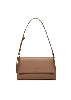 Torebka Calvin Klein Ck Daily Shoulder Bag Pebble K60K612139 Brązowy ze sklepu eobuwie.pl w kategorii Listonoszki - zdjęcie 184597037
