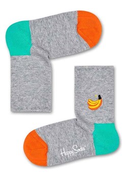 Happy Socks Skarpety &quot;Banana&quot; w kolorze szarym ze wzorem ze sklepu Limango Polska w kategorii Skarpetki dziecięce - zdjęcie 184597209