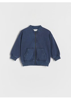 Reserved - Bluza bomber - granatowy ze sklepu Reserved w kategorii Bluzy i swetry - zdjęcie 184597508