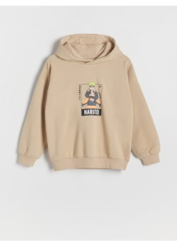 Reserved - Bluza oversize Naruto - beżowy ze sklepu Reserved w kategorii Bluzy chłopięce - zdjęcie 184597666