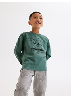 Reserved - Longsleeve oversize Pokémon - morski ze sklepu Reserved w kategorii T-shirty chłopięce - zdjęcie 184598199