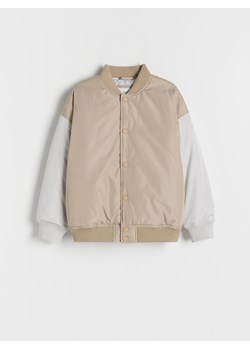 Reserved - Kurtka bomber oversize - beżowy ze sklepu Reserved w kategorii Kurtki chłopięce - zdjęcie 184598769