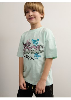 Reserved - T-shirt oversize - jasnoniebieski ze sklepu Reserved w kategorii T-shirty chłopięce - zdjęcie 184599047