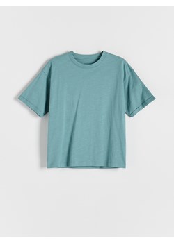 Reserved - T-shirt oversize z nadrukiem - morski ze sklepu Reserved w kategorii T-shirty chłopięce - zdjęcie 184599329