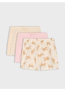 Sinsay - Szorty z ozdobną kokardką w talii 3 pack - wielobarwny ze sklepu Sinsay w kategorii Spodenki dziewczęce - zdjęcie 184600355
