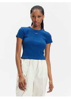 Hugo T-Shirt Baby 50510749 Niebieski Slim Fit ze sklepu MODIVO w kategorii Bluzki damskie - zdjęcie 184600615