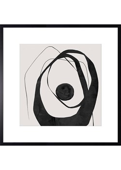Ars Longa Druk artystyczny &quot;Black madness abstraction&quot; w ramce - 70 x 70 cm ze sklepu Limango Polska w kategorii Obrazy - zdjęcie 184601608