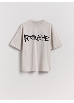 Reserved - T-shirt z nadrukiem Fortnite - jasnoszary ze sklepu Reserved w kategorii T-shirty chłopięce - zdjęcie 184602236