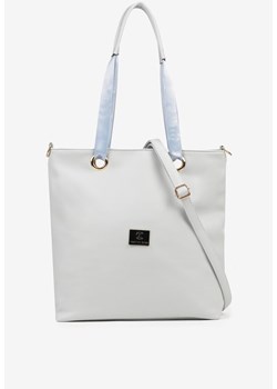 Niebieska Torebka Typu Shopperka Ozdobiona Metalicznymi Aplikacjami Gonevia ze sklepu renee.pl w kategorii Torby Shopper bag - zdjęcie 184602726