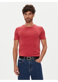 Tommy Jeans T-Shirt Jaspe DM0DM20363 Czerwony Slim Fit ze sklepu MODIVO w kategorii T-shirty męskie - zdjęcie 184605097