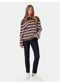 Tommy Hilfiger Bluzka Gold Button WW0WW45760 Brązowy Relaxed Fit ze sklepu MODIVO w kategorii Bluzki damskie - zdjęcie 184605159