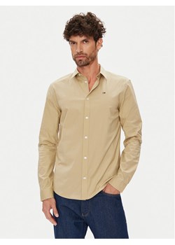 Tommy Jeans Koszula Original DM0DM04405 Beżowy Slim Fit ze sklepu MODIVO w kategorii Koszule męskie - zdjęcie 184605167
