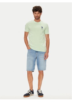 U.S. Polo Assn. T-Shirt MUP3311 Zielony Slim Fit ze sklepu MODIVO w kategorii T-shirty męskie - zdjęcie 184605187