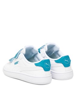 Puma Sneakersy Smash 3.0 L Glitter Velcro V Inf 395610 08 Biały ze sklepu MODIVO w kategorii Buty sportowe dziecięce - zdjęcie 184605245