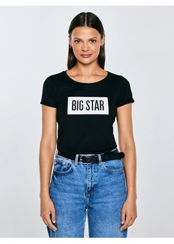 Koszulka damska z nadrukiem czarna Oneidasa 906 ze sklepu Big Star w kategorii Bluzki damskie - zdjęcie 184606187