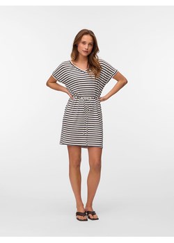Vero Moda Sukienka w kolorze kremowo-granatowym ze sklepu Limango Polska w kategorii Sukienki - zdjęcie 184606618