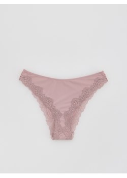 Reserved - Majtki typu bikini - pastelowy róż ze sklepu Reserved w kategorii Majtki damskie - zdjęcie 184607429