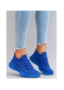 Niebieskie wkładane buty sportowe /G1-2  H2 15916 G192/ ze sklepu Pantofelek24.pl w kategorii Buty sportowe damskie - zdjęcie 184607489