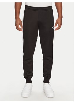 Puma Spodnie dresowe T7 Always On 629588 Czarny Regular Fit ze sklepu MODIVO w kategorii Spodnie męskie - zdjęcie 184608167
