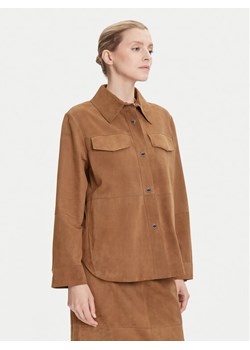 MAX&Co. Kurtka skórzana Stallo 2526446011200 Brązowy Loose Fit ze sklepu MODIVO w kategorii Kurtki damskie - zdjęcie 184608287
