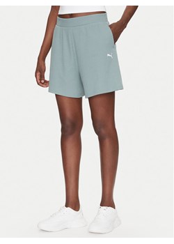 Puma Szorty sportowe ESS Elevated 5" 685026 Zielony Regular Fit ze sklepu MODIVO w kategorii Szorty - zdjęcie 184608296