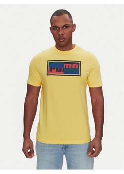 Puma T-Shirt Graphics Box 684827 Żółty Regular Fit ze sklepu MODIVO w kategorii T-shirty męskie - zdjęcie 184608357
