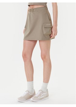 Guess Spódnica mini V5YD04 KCX42 Zielony Regular Fit ze sklepu MODIVO w kategorii Spódnice - zdjęcie 184608375