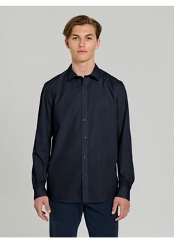 Sinsay - Koszula slim fit - granatowy ze sklepu Sinsay w kategorii Koszule męskie - zdjęcie 184610367
