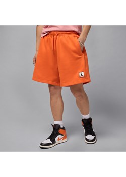 Spodenki męskie z nadrukiem Jordan Brooklyn Fleece - Pomarańczowy ze sklepu Nike poland w kategorii Spodenki męskie - zdjęcie 184611278