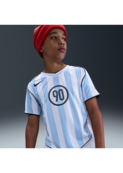 Koszulka piłkarska dla dużych dzieci Dri-FIT Nike Total 90 - Niebieski ze sklepu Nike poland w kategorii T-shirty męskie - zdjęcie 184611346