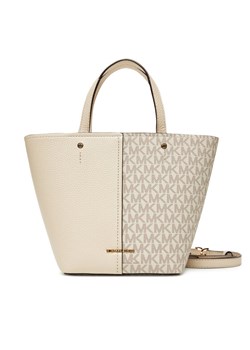 Torebka MICHAEL Michael Kors Flora 32T5GFFC1B Écru ze sklepu eobuwie.pl w kategorii Torby Shopper bag - zdjęcie 184612278