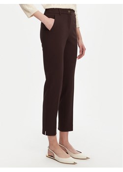 Marella Spodnie materiałowe Aletta 2523786014 Brązowy Regular Fit ze sklepu MODIVO w kategorii Spodnie damskie - zdjęcie 184613217